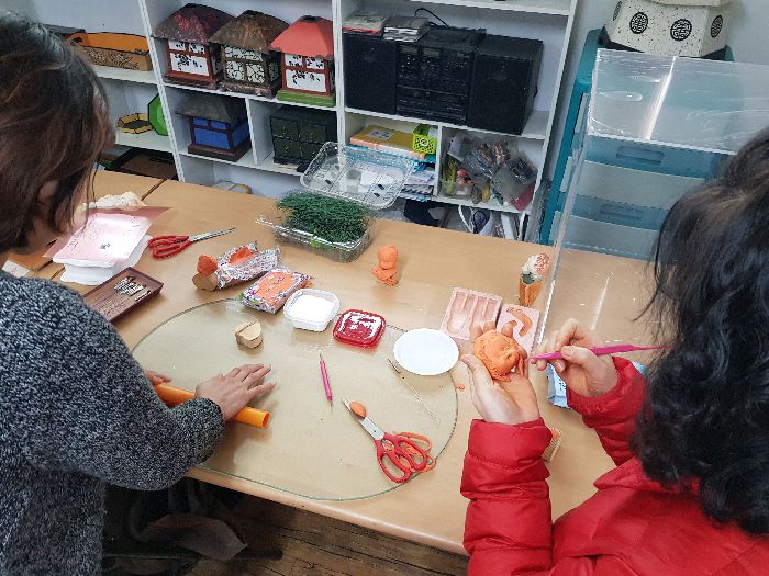 점토공예 토속인형
