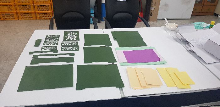 2020년 전통한지 상품 제작 과정